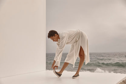 Vionic Uptown Balle womens Slip On/Loafer/Moc Shoe - Polluted Silver - 0113-med