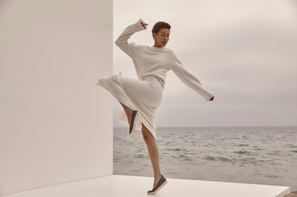 Vionic Uptown Balle womens Slip On/Loafer/Moc Shoe - Polluted Silver - 0205-med