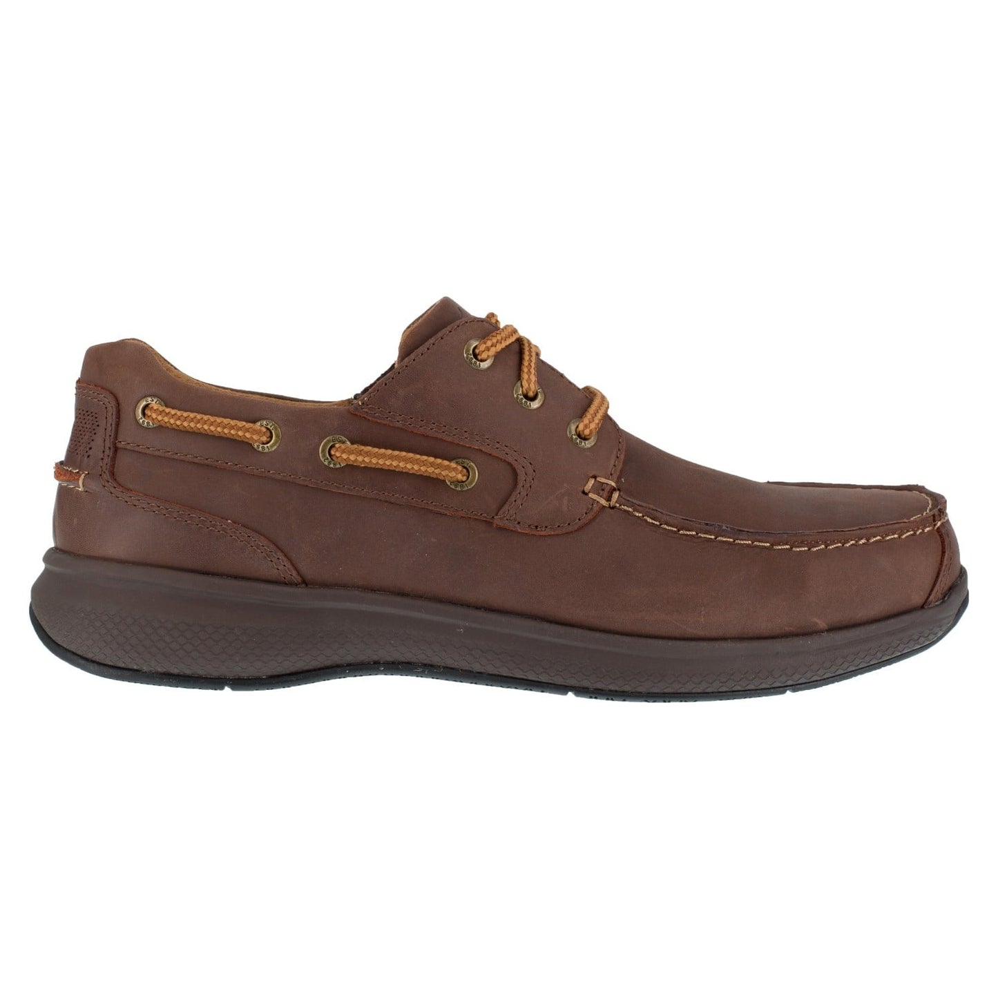 Florsheim Work Bayside Men's Steel Toe Dress Lace-up Shoe - Brown - Side View