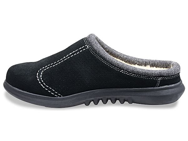Spenco Slipper - Men's Supreme Slide Suede - Black