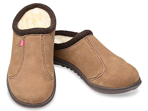 Spenco Slipper - Men's Supreme Slide Suede - Warm Brown