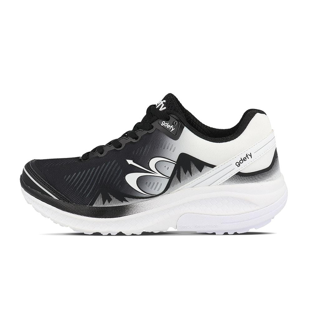 Gravity Defyer Women's GDEFY Mighty Walk Athletic Shoes - White/Black - side view 2