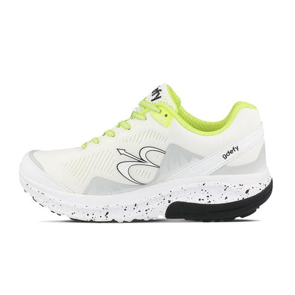 Gravity Defyer Women's GDEFY Mighty Walk Athletic Shoes - White/Green - side view 2