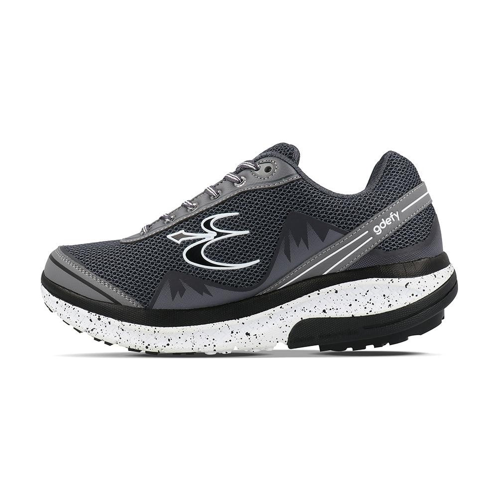 Gravity Defyer Women's GDEFY Mighty Walk Athletic Shoes - Gray/White - side view 2