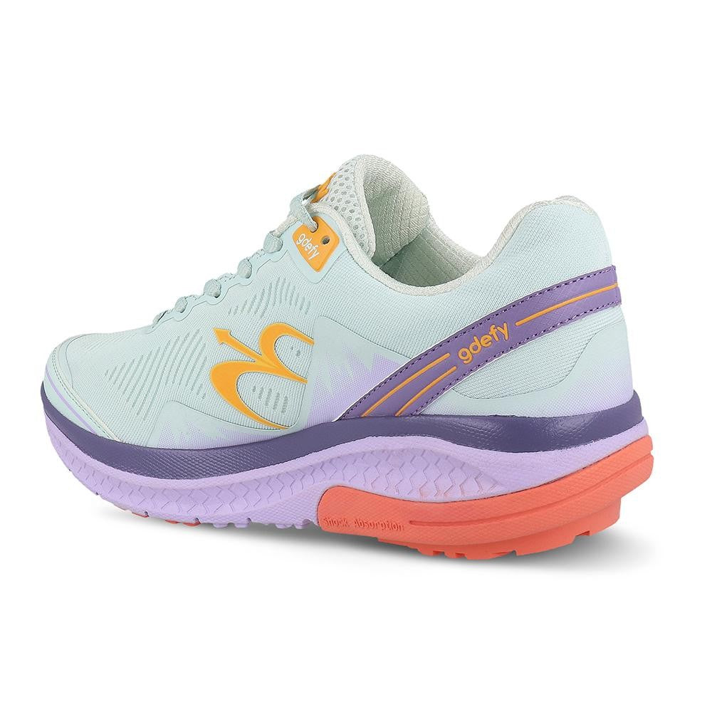 Gravity Defyer Women's GDEFY Mighty Walk Athletic Shoes - Mint/Purple - angle2