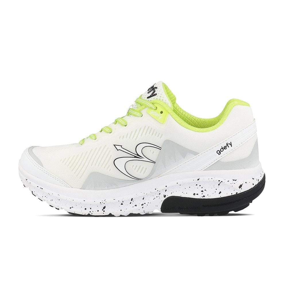 Gravity Defyer Women's GDEFY Mighty Walk Athletic Shoes - White/Green - side view 2