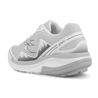 Gravity Defyer Women's GDEFY Mighty Walk Athletic Shoes - White/Silver - angle main