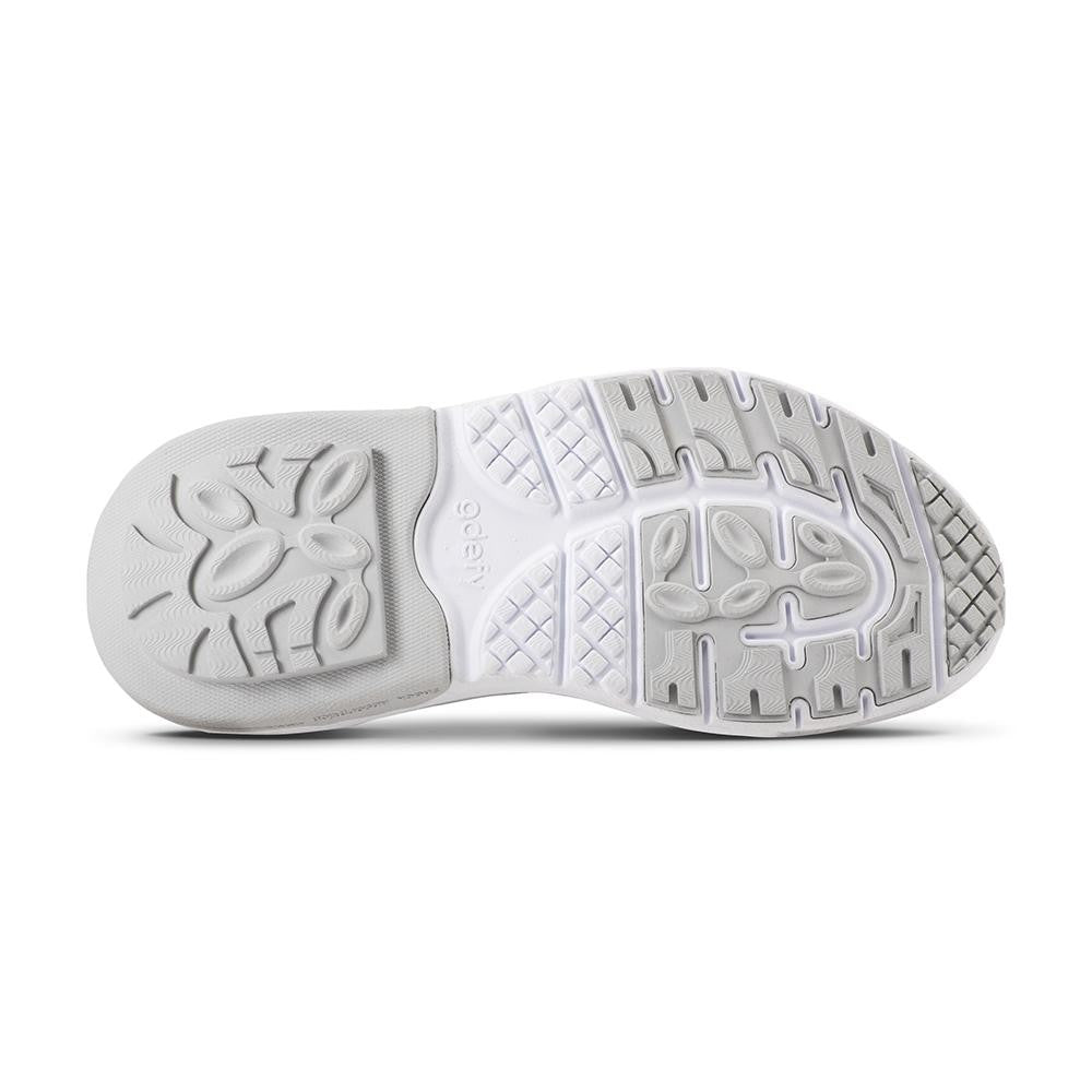 Gravity Defyer Women's GDEFY Mighty Walk Athletic Shoes - White/Silver - bottom view
