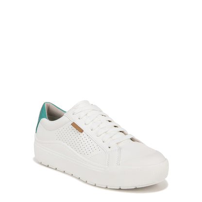 Dr. Scholl's Time Off Women's Comfort Sneakers - White Faux Leather - Angle main