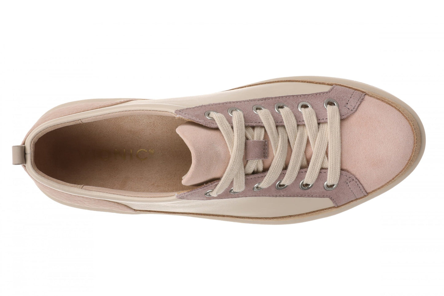 Vionic Winny Women's Casual Sneaker - Parchment/cameo Rose - Top
