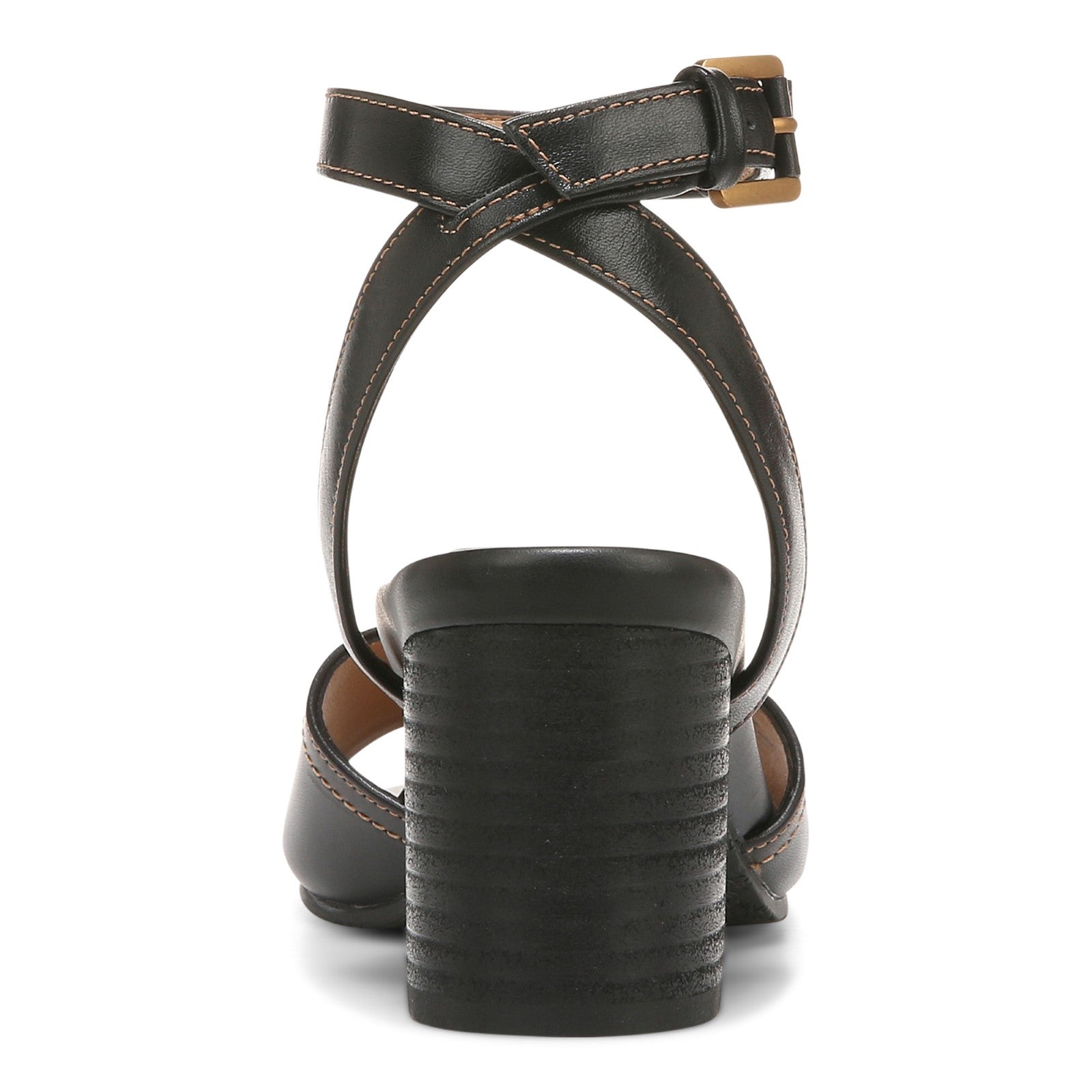 Vionic Isadora Womens Quarter/Ankle/T-Strap Sandals - Black - Back