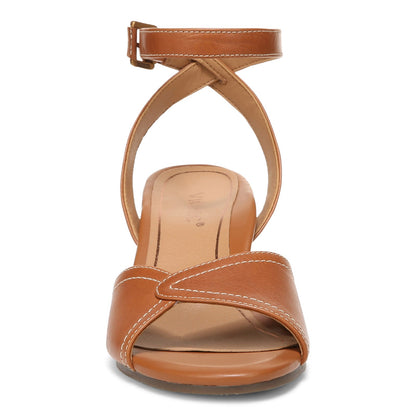 Vionic Isadora Womens Quarter/Ankle/T-Strap Sandals - Tan - Front
