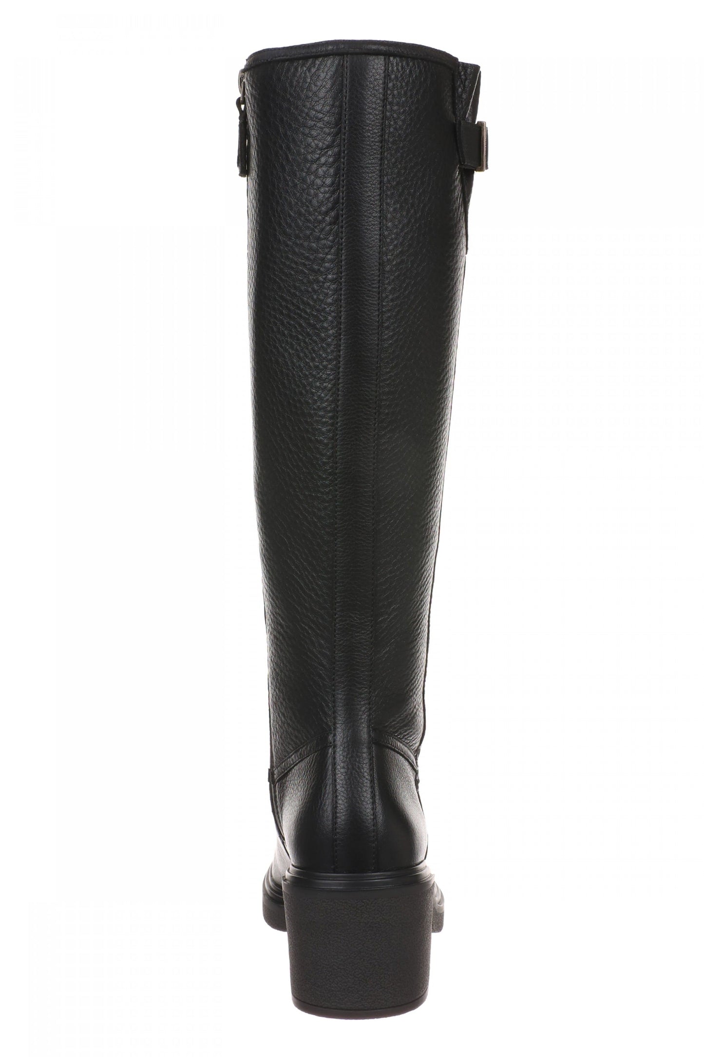 Vionic Sonora - Women's Comfortable Orthotic Moto Tall Boot with Arch Support - Black - Back