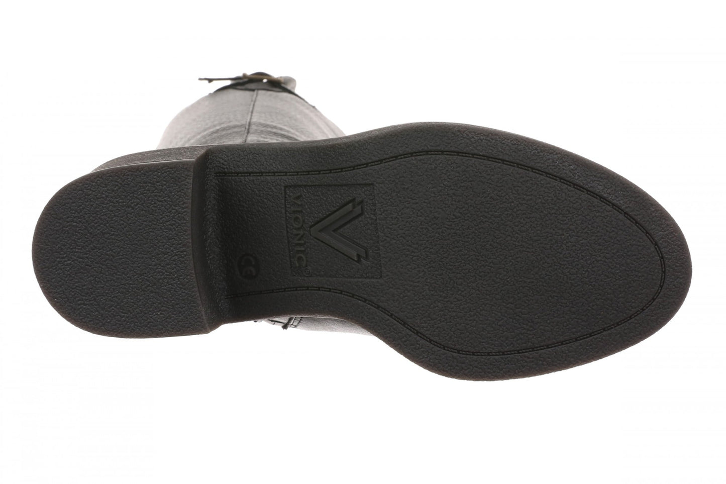 Vionic Sonora - Women's Comfortable Orthotic Moto Tall Boot with Arch Support - Black - Bottom