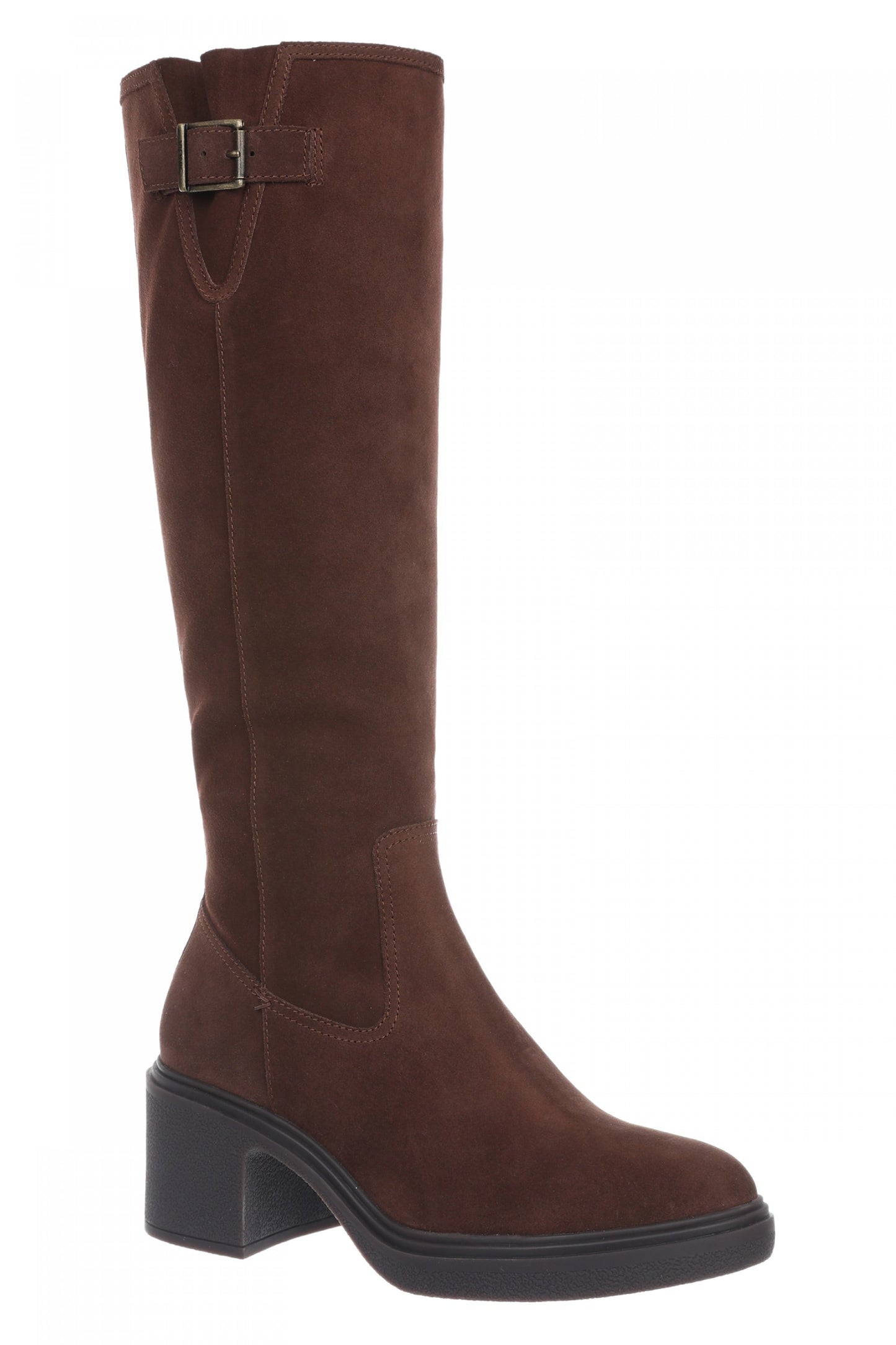Vionic Sonora - Women's Comfortable Orthotic Moto Tall Boot with Arch Support - Coffee - Angle main