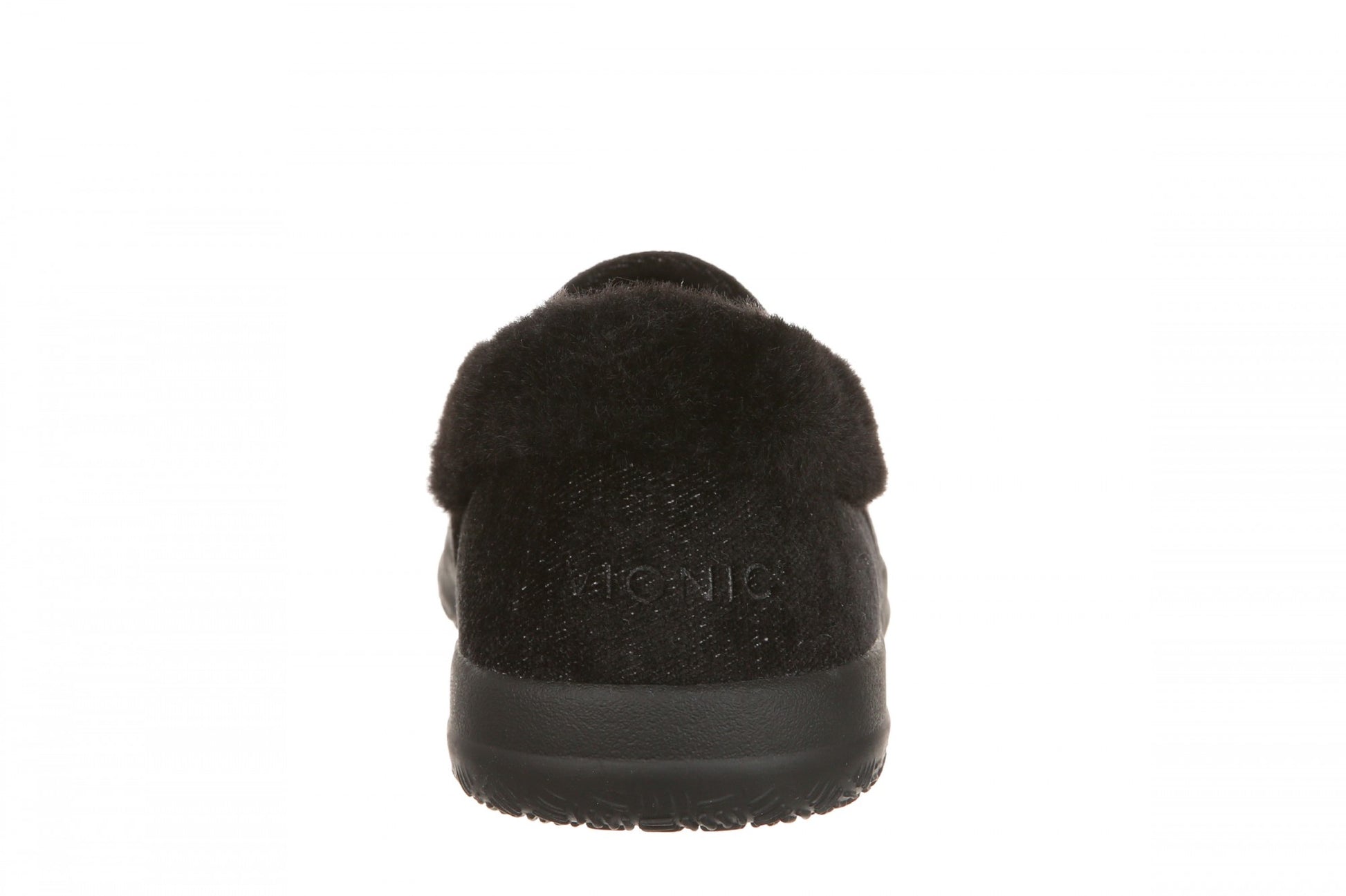 Vionic Clare Slipper - Women's Cozy Orthotic Arch Support Slippers - Black - Back