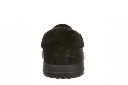 Vionic Clare Slipper - Women's Cozy Orthotic Arch Support Slippers - Black - Back