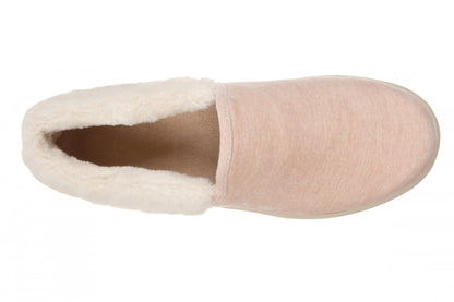 Vionic Clare Slipper - Women's Cozy Orthotic Arch Support Slippers - Light Pink - Top