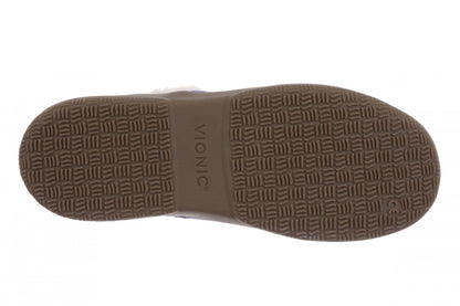 Vionic Clare Slipper - Women's Cozy Orthotic Arch Support Slippers - Denim - Bottom
