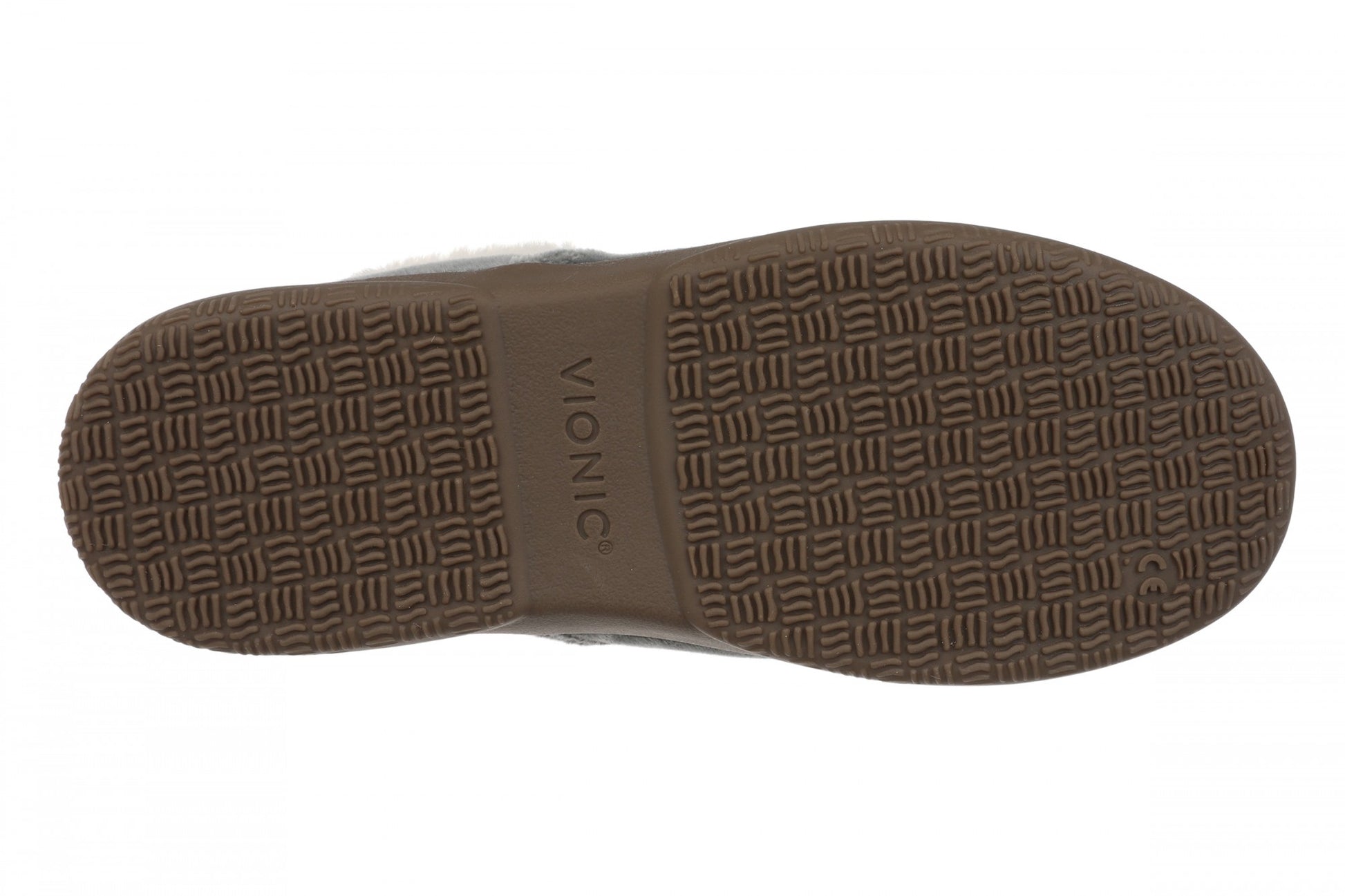 Vionic Clare Slipper - Women's Cozy Orthotic Arch Support Slippers - Charcoal - Bottom