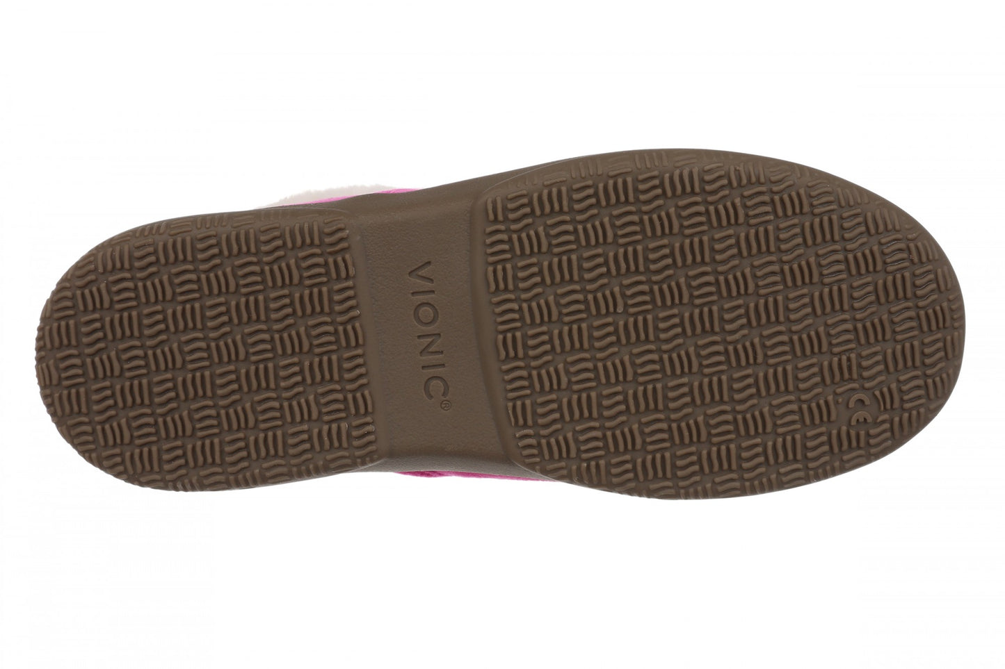 Vionic Clare Slipper - Women's Cozy Orthotic Arch Support Slippers - Fuchsia - Bottom