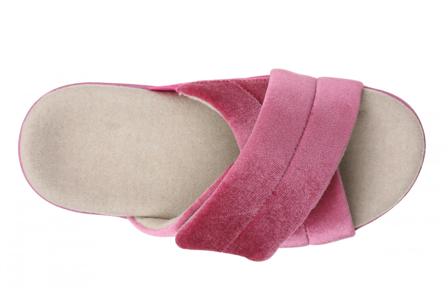 Vionic Relax II Women's Orthotic Slide Slippers - Rose Violet Velvet - Top
