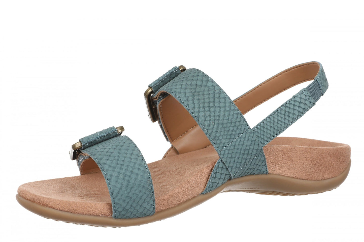 Vionic Reese Women's Slingback Sandal - Bodega Blue - Left angle