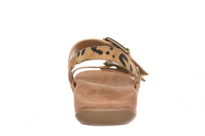 Vionic Reese Women's Slingback Sandal - Tan Leopard - Back