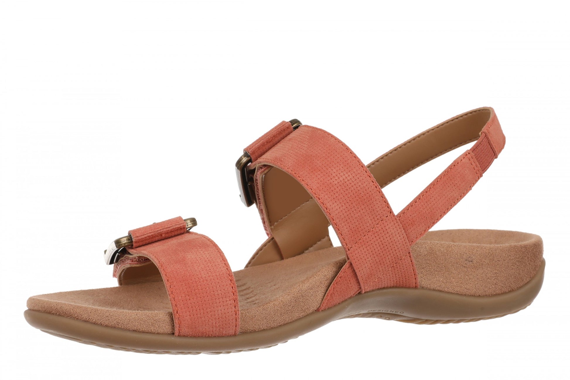 Vionic Reese Women's Slingback Sandal - Apricot Brandy - Left angle