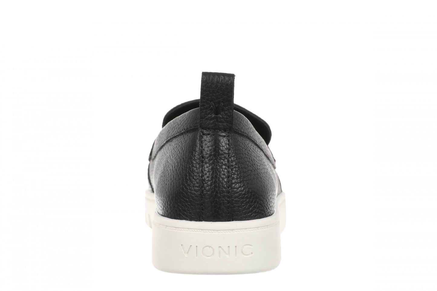 Vionic Chantel Women's Arch Support Slip-On Loafer Shoe - Black/Cream - Back