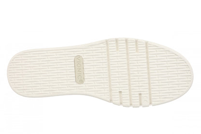 Vionic Chantel Women's Arch Support Slip-On Loafer Shoe - Black/Cream - Bottom