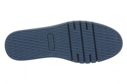 Vionic Chantel Women's Arch Support Slip-On Loafer Shoe - Vintage Blue Haze - Bottom