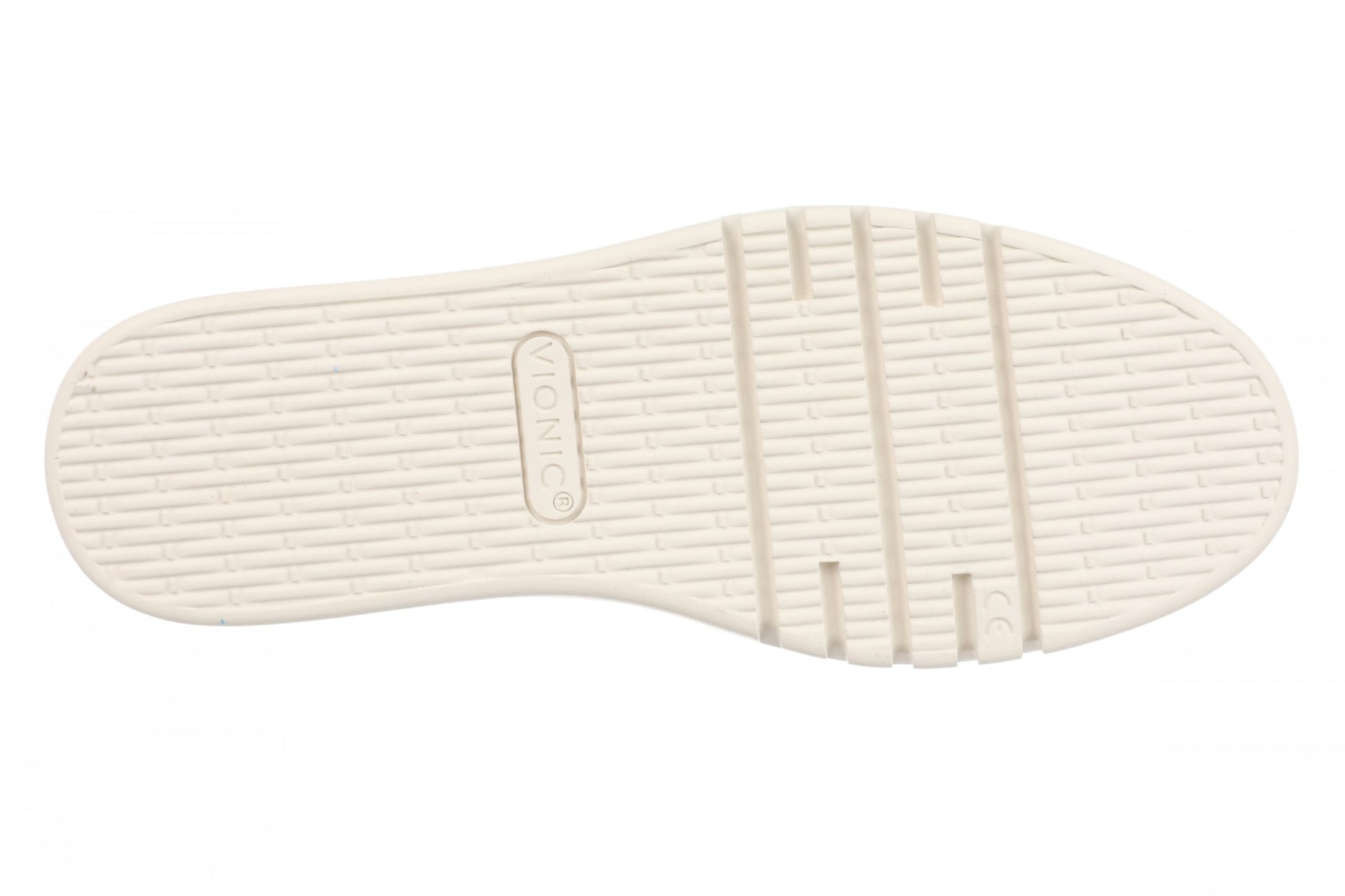 Vionic Chantel Women's Arch Support Slip-On Loafer Shoe - Ivory Multi - Bottom