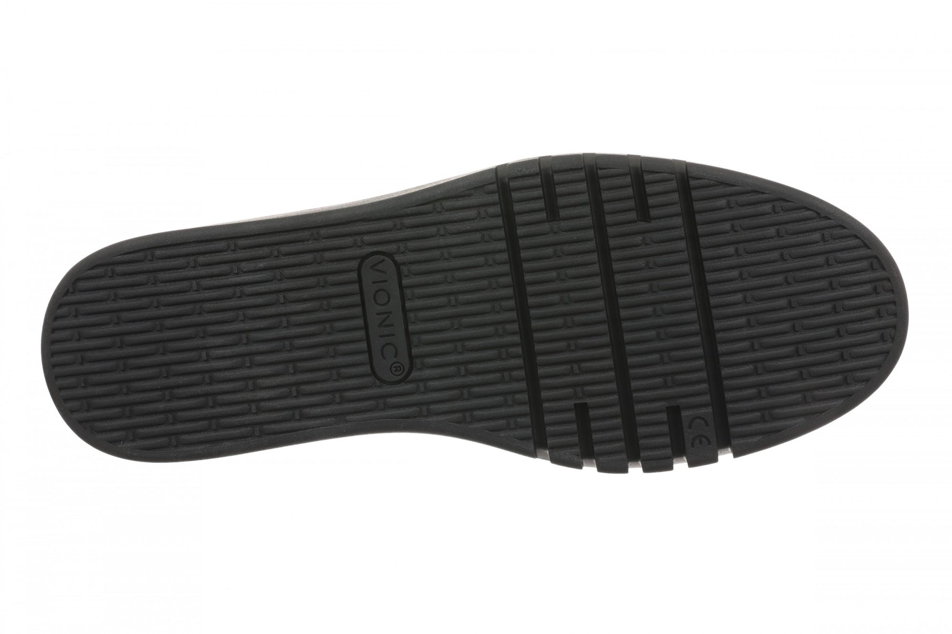 Vionic Chantel Women's Arch Support Slip-On Loafer Shoe - Black/Black - Bottom