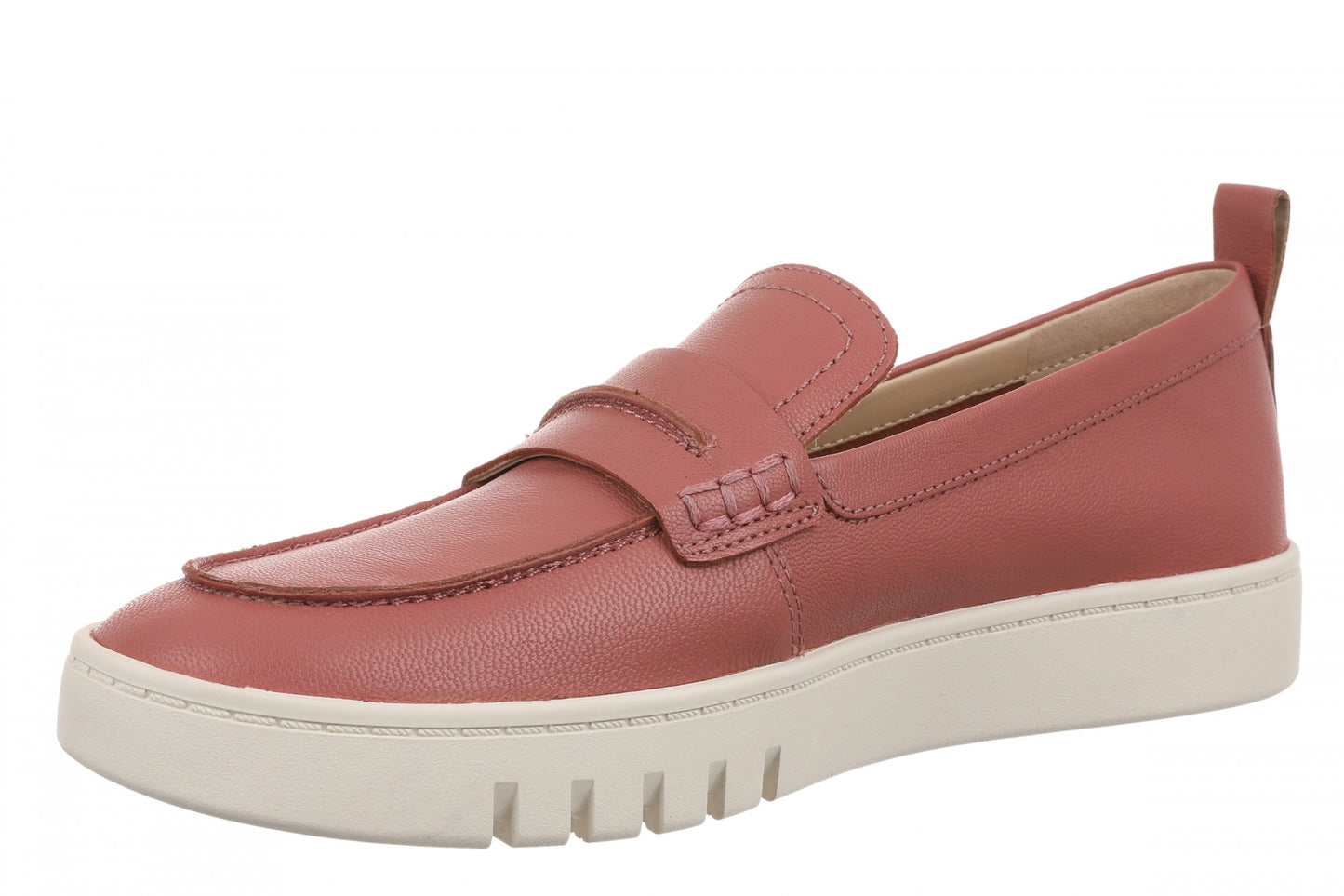 Vionic Chantel Women's Arch Support Slip-On Loafer Shoe - Withered Rose - Left angle