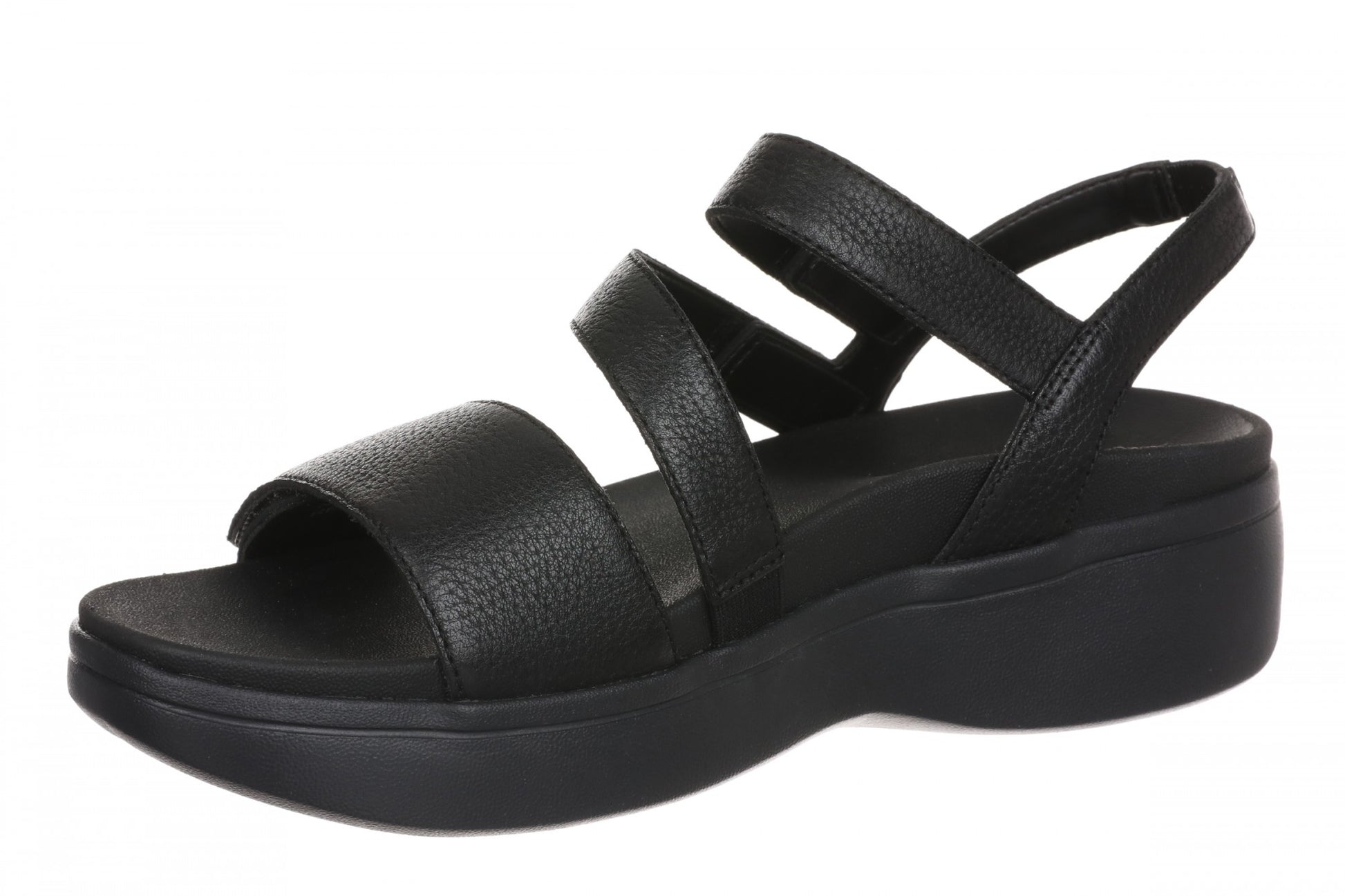 Vionic Sophia Womens Sandal Slingback Platform - Black - Left angle