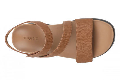 Vionic Sophia Womens Sandal Slingback Platform - Tan - Top