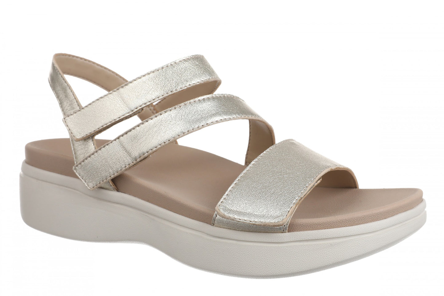 Vionic Sophia Womens Sandal Slingback Platform - Soft Gold - Angle main