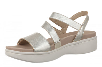 Vionic Sophia Womens Sandal Slingback Platform - Soft Gold - Left angle