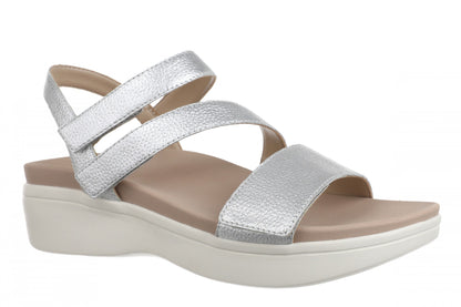 Vionic Sophia Womens Sandal Slingback Platform - Silver - Angle main