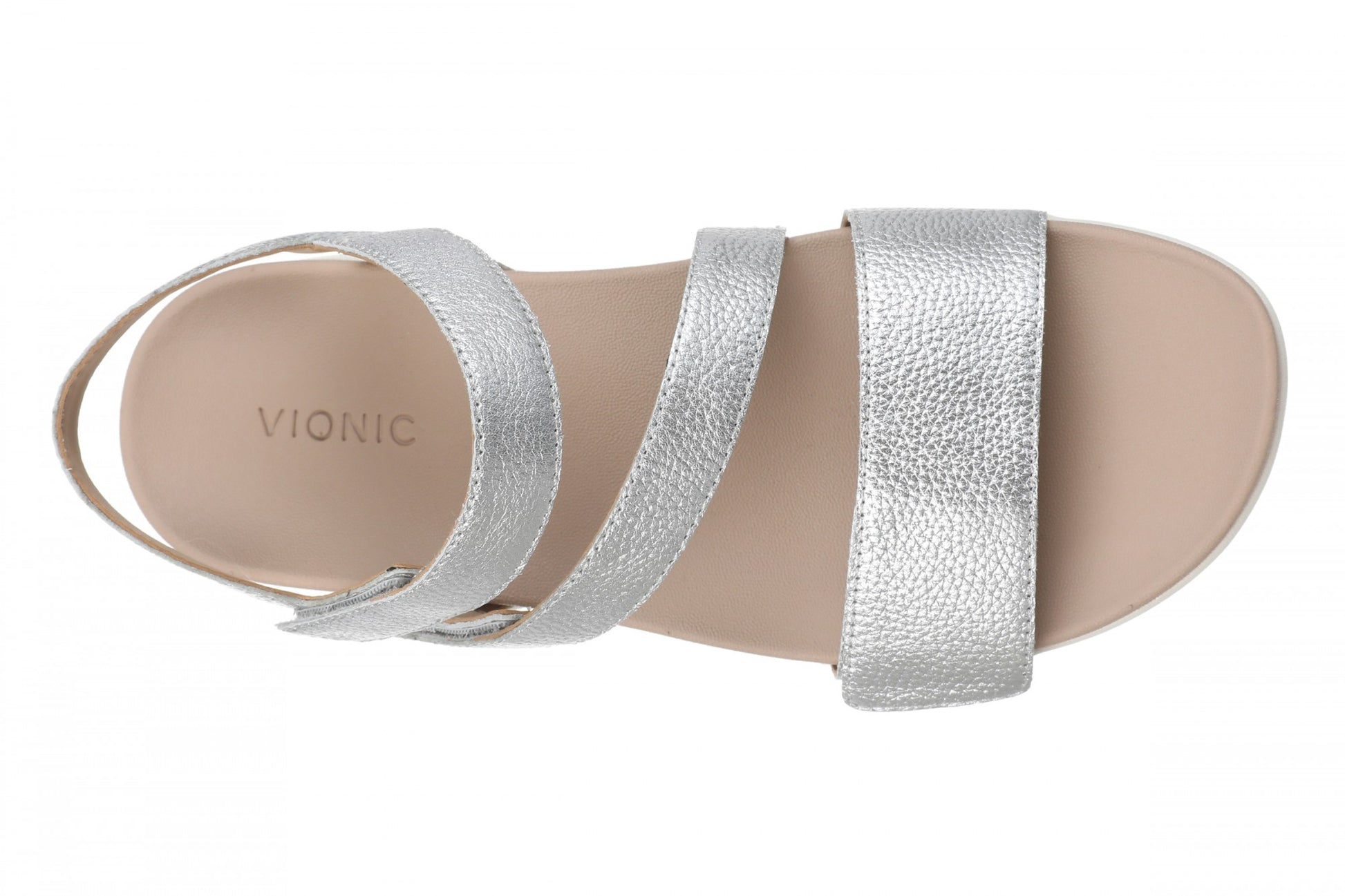 Vionic Sophia Womens Sandal Slingback Platform - Silver - Top