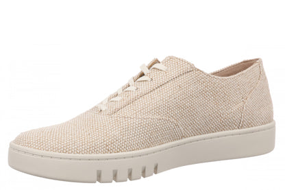 Vionic Callie Womens Loafer Slip On Hybrid Oxford - Women's Comfortable Hybrid Loafer - Natural Linen - Left angle