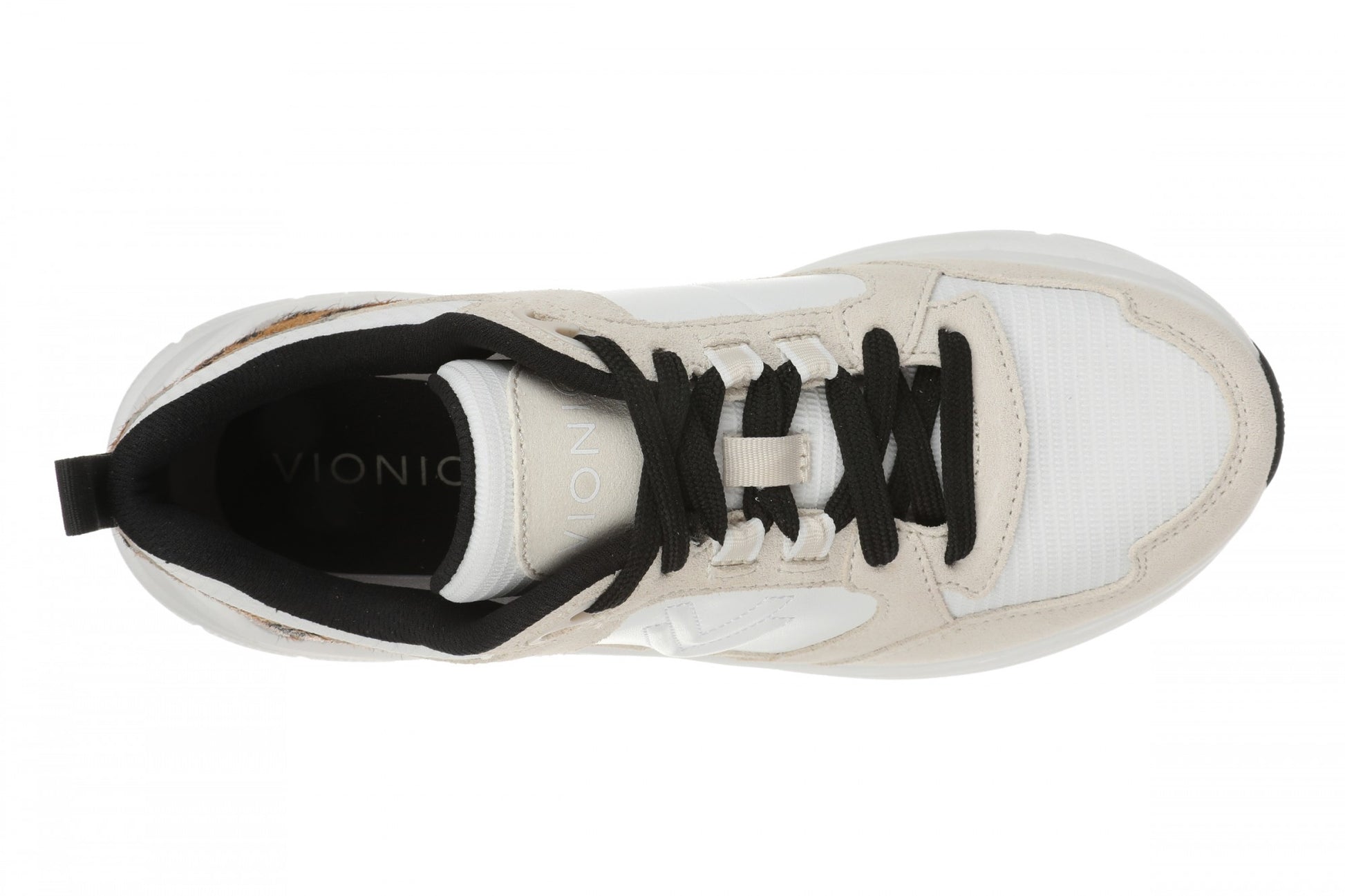 Vionic Walk Max Skyline - Women's Comfort Walking Shoe - White/leopard - Top