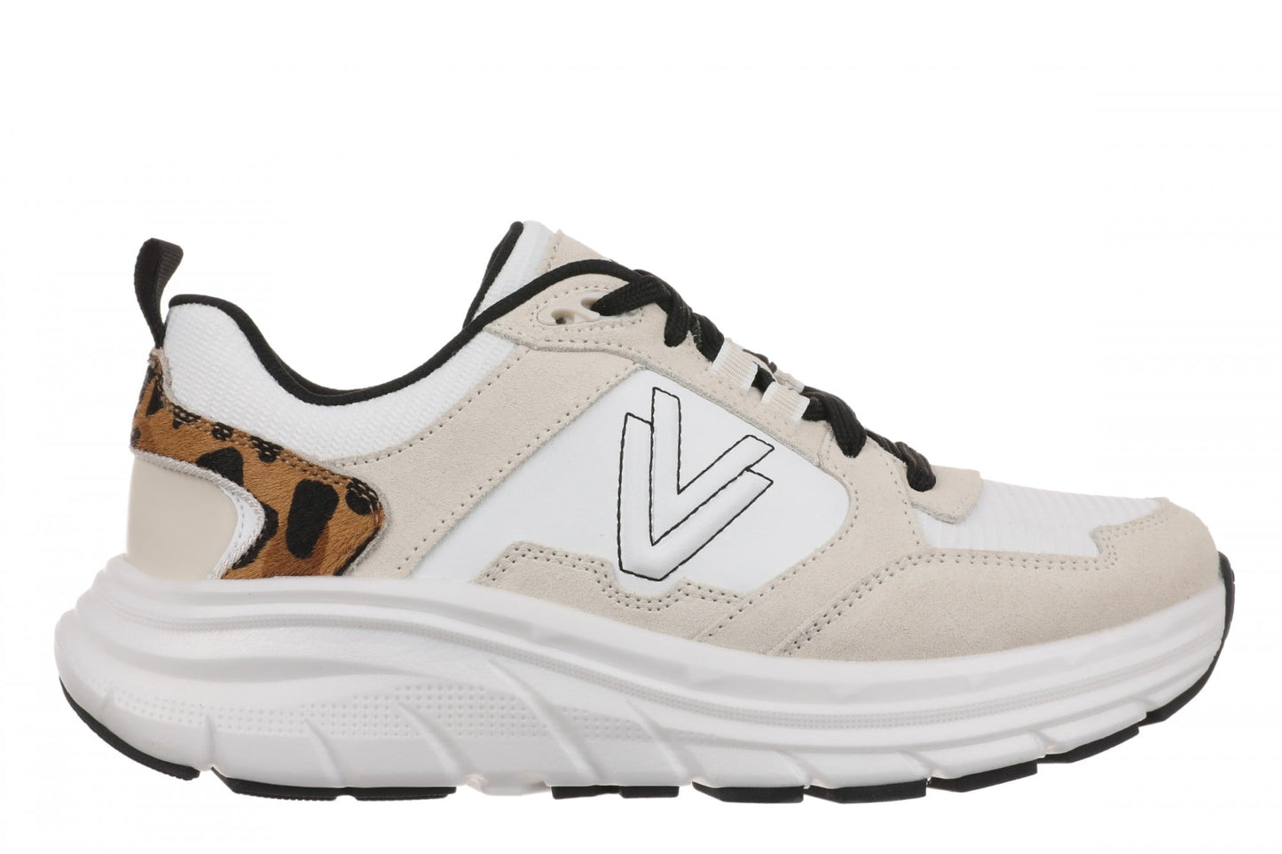 Vionic Walk Max Skyline - Women's Comfort Walking Shoe - White/leopard - Lifestyle