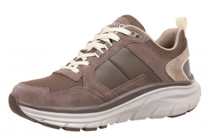 Vionic Walk Max Skyline - Women's Comfort Walking Shoe - Milk Chocolate - Left angle