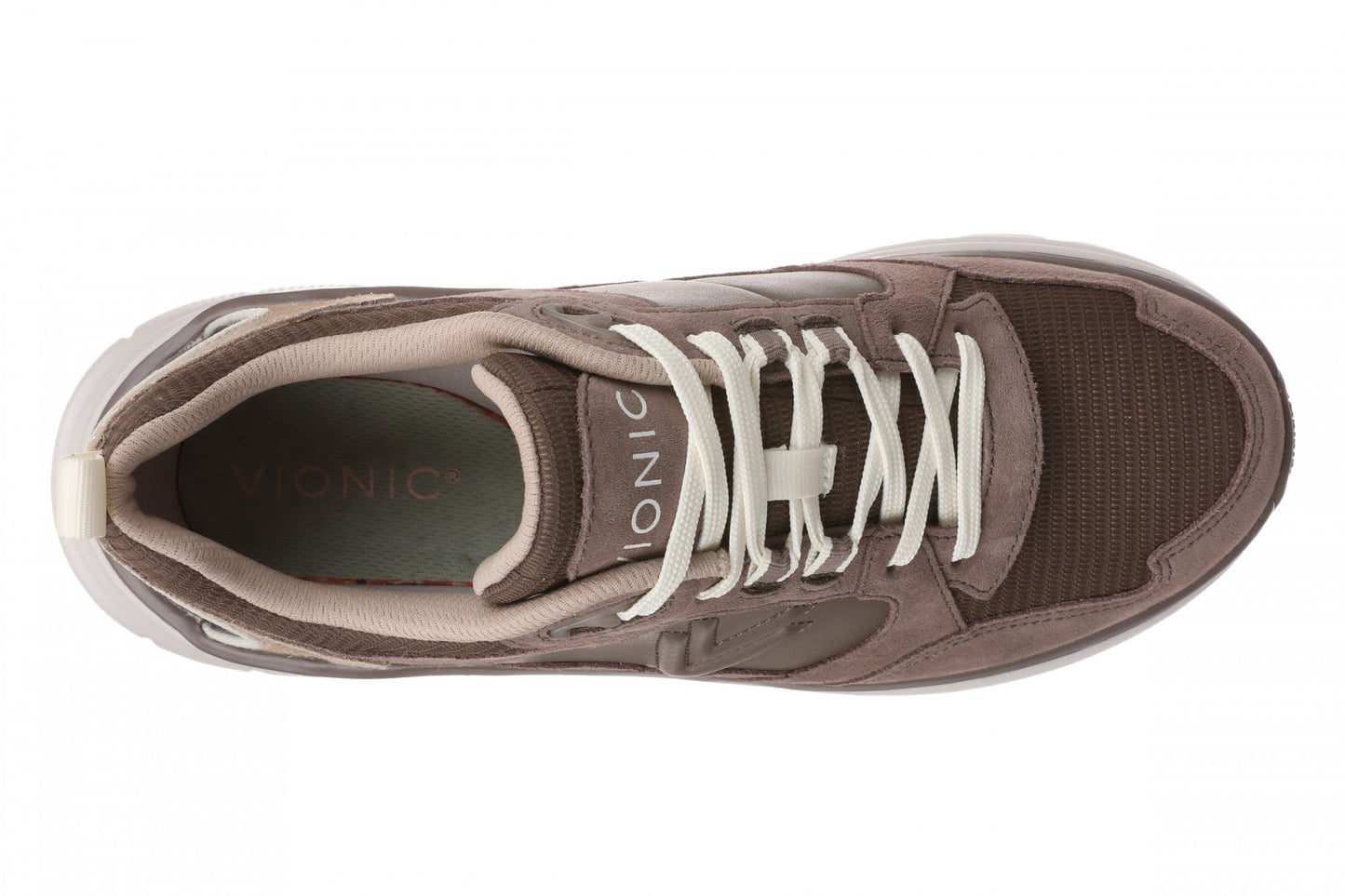 Vionic Walk Max Skyline - Women's Comfort Walking Shoe - Milk Chocolate - Top