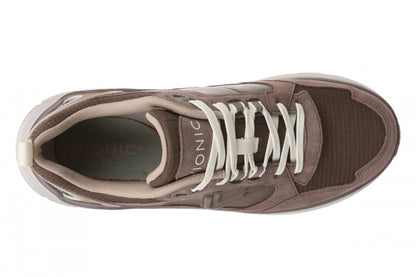 Vionic Walk Max Skyline - Women's Comfort Walking Shoe - Milk Chocolate - Top