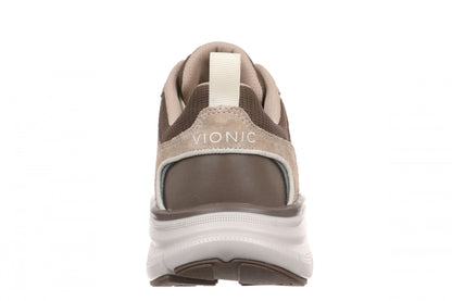Vionic Walk Max Skyline - Women's Comfort Walking Shoe - Milk Chocolate - Back