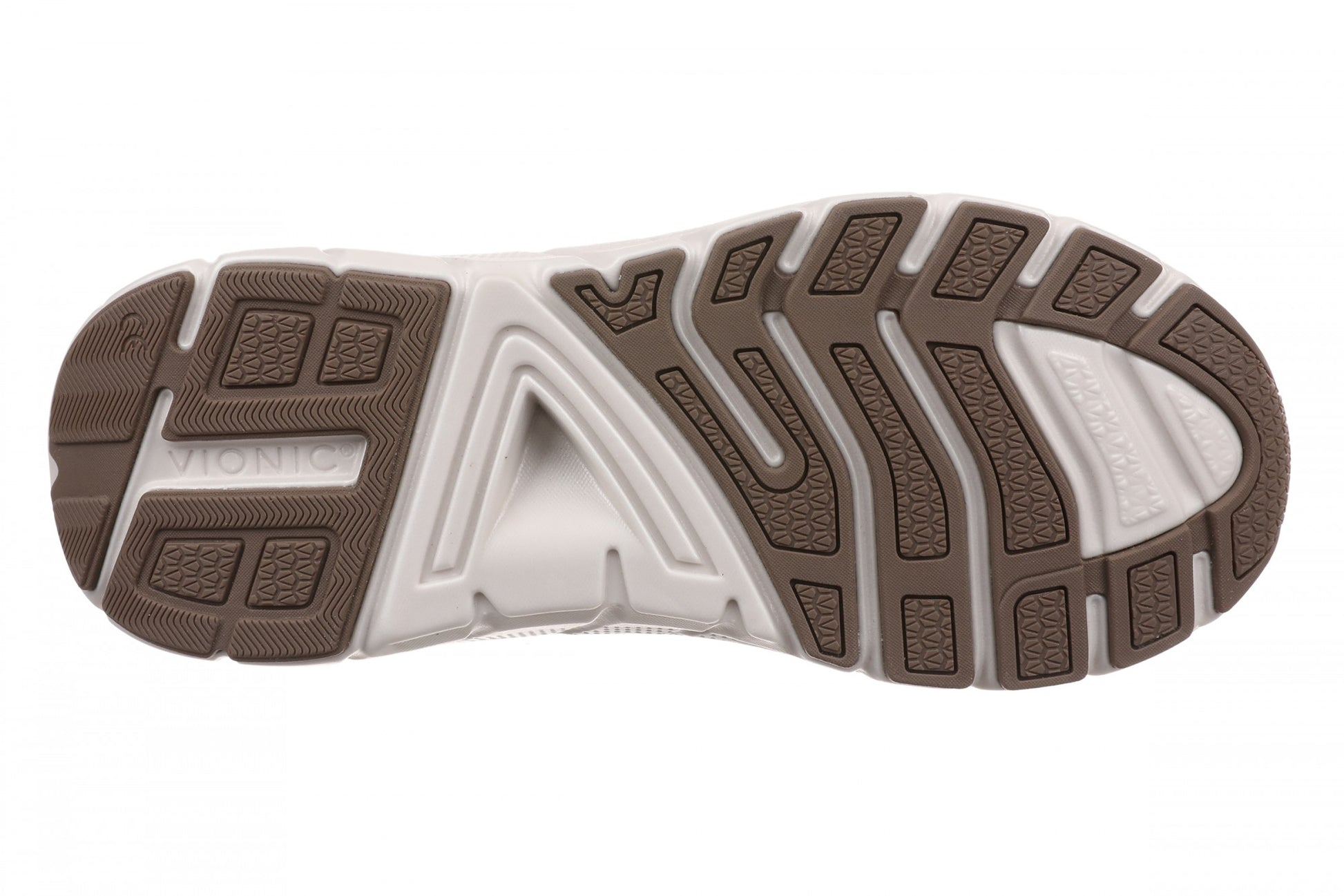 Vionic Walk Max Skyline - Women's Comfort Walking Shoe - Milk Chocolate - Bottom