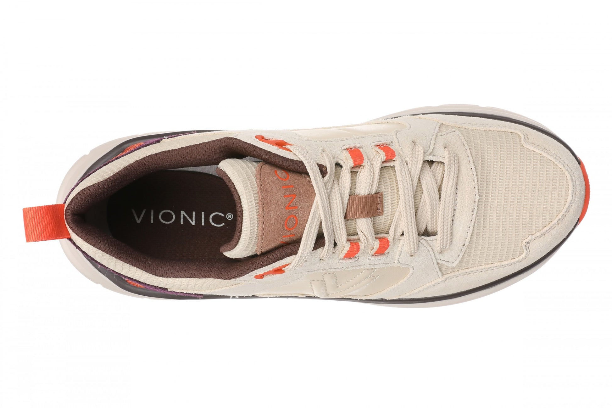 Vionic Walk Max Skyline - Women's Comfort Walking Shoe - Biscotti - Top